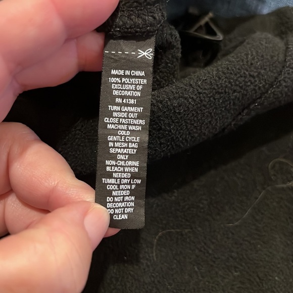 RLX Ralph Lauren Mens Fleece Vest Black Orange Size Medium Soft - Picture 8 of 9